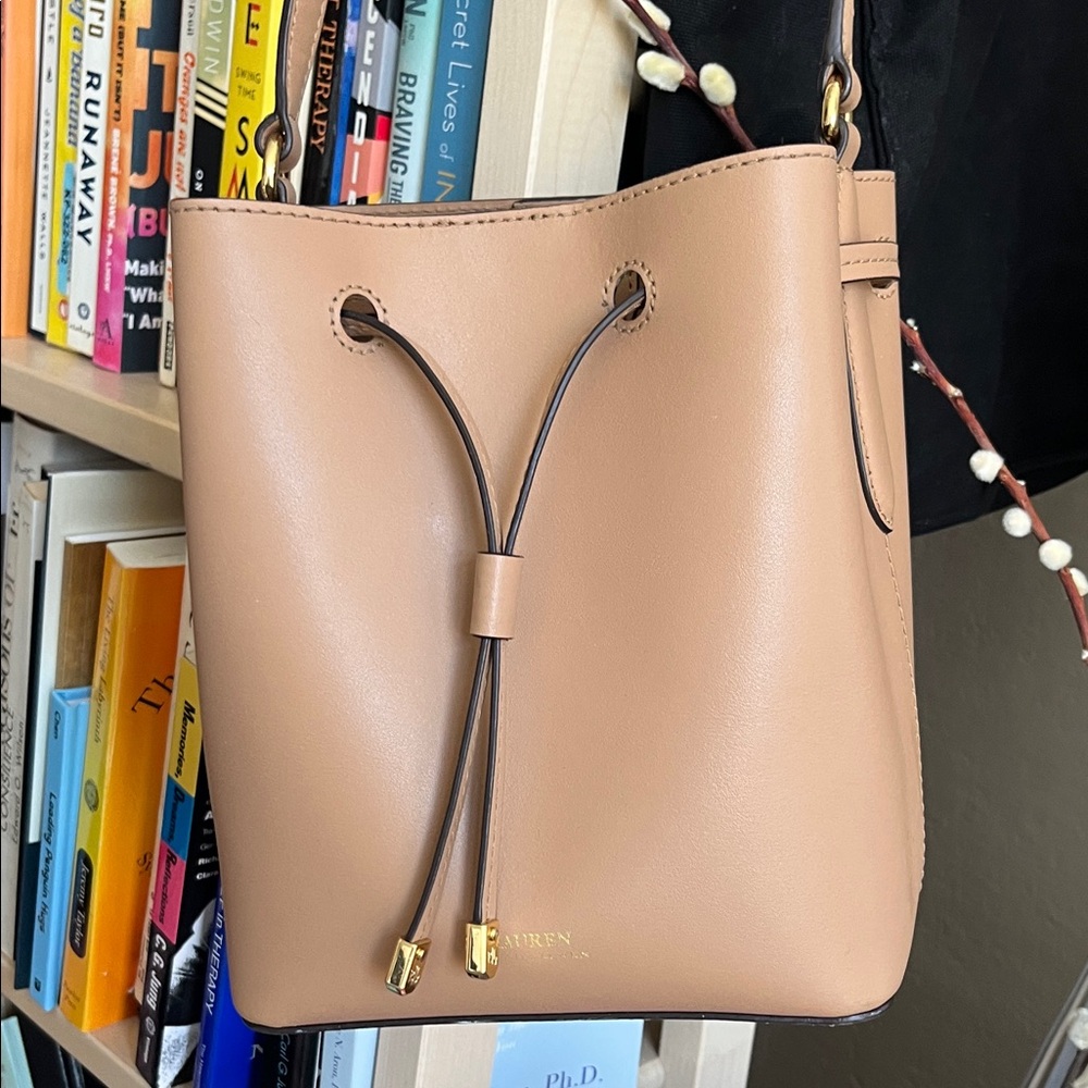 Lauren Ralph Lauren Camel Bucket Bag